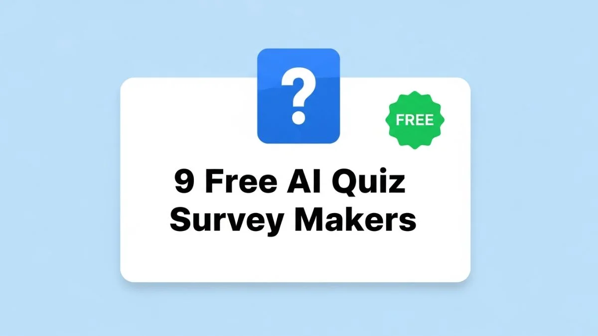 9 Free AI Quiz Survey Makers