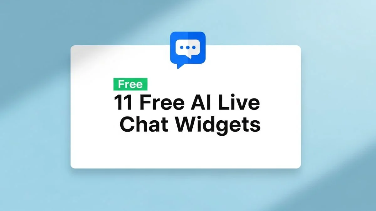 11 Free AI Live Chat Widgets
