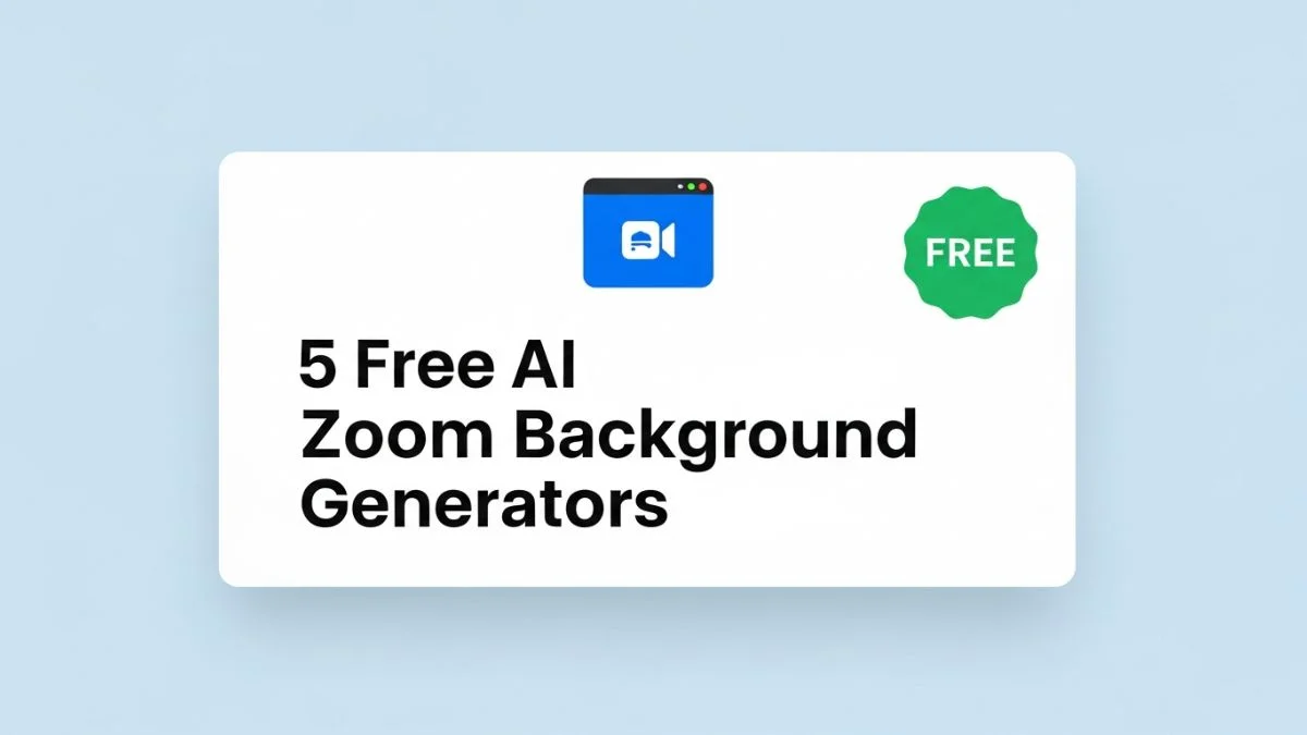 5 Free AI Zoom Background Generators