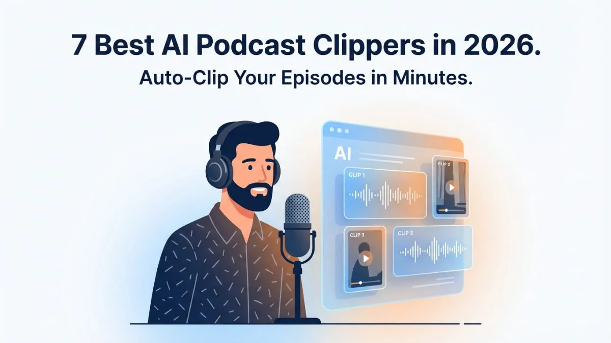 7 Best AI Podcast Clippers in 2026: Auto-Clip Your Episodes in Minutes