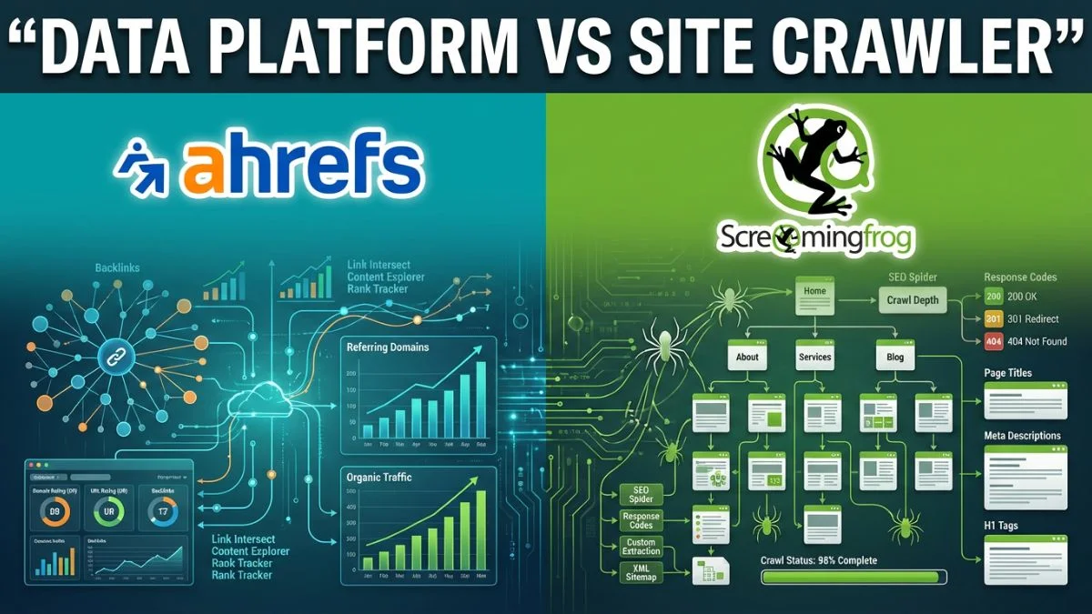 Ahrefs vs Screaming Frog: Data Platform vs Site Crawler