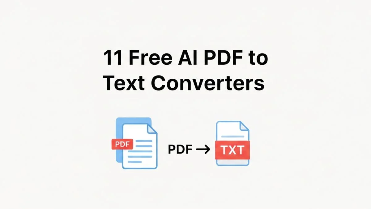 11 Free AI PDF to Text Converters