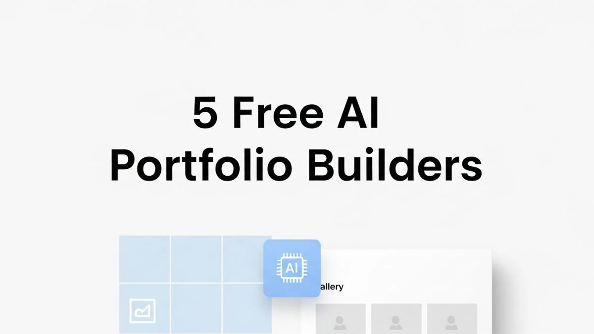 5 Free AI Portfolio Builders