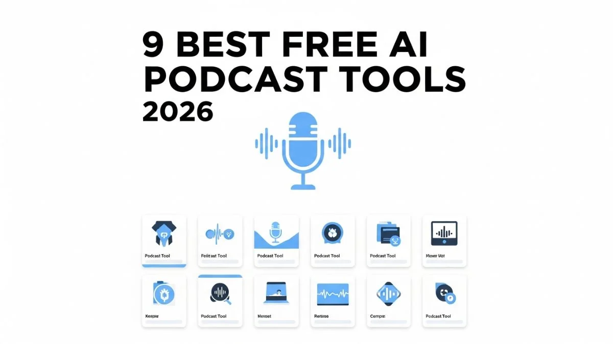 9 Best Free AI Podcast Tools