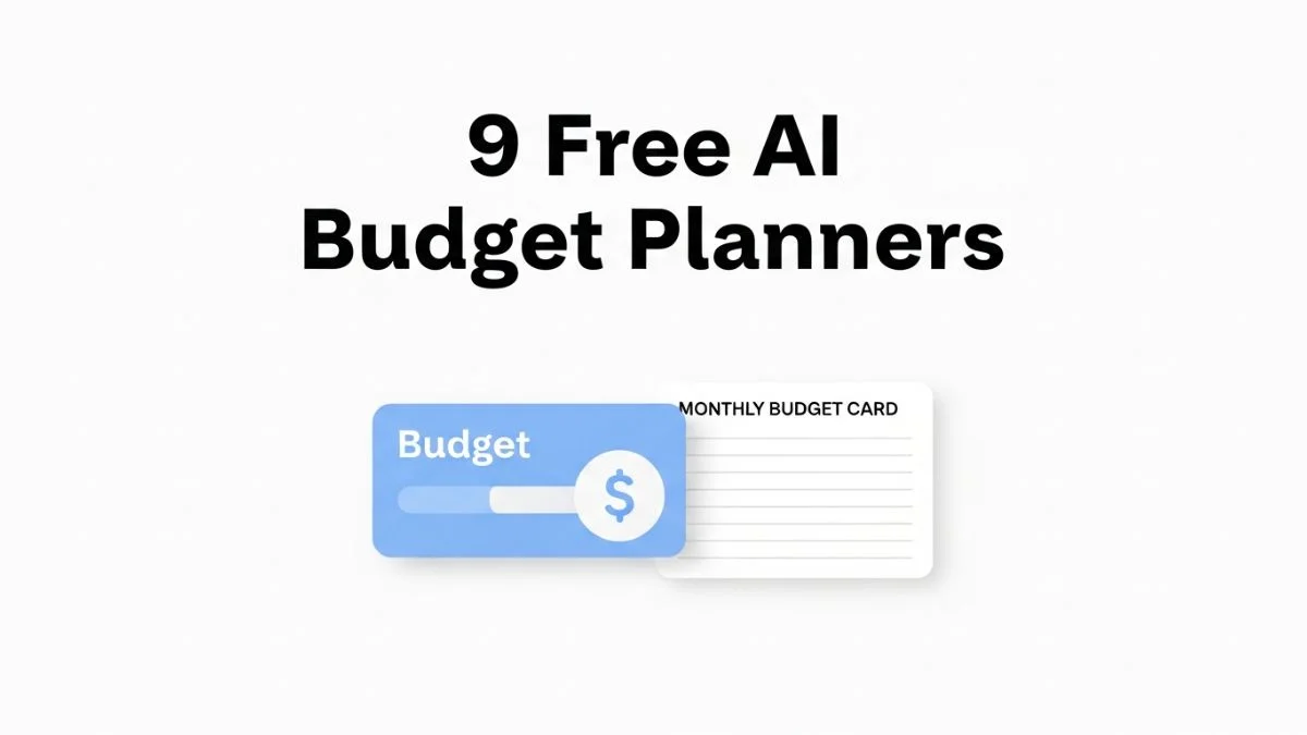9 Free AI Budget Planners