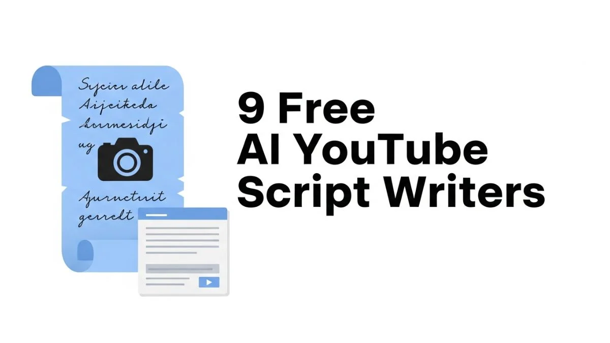 9 Free AI YouTube Script Writers