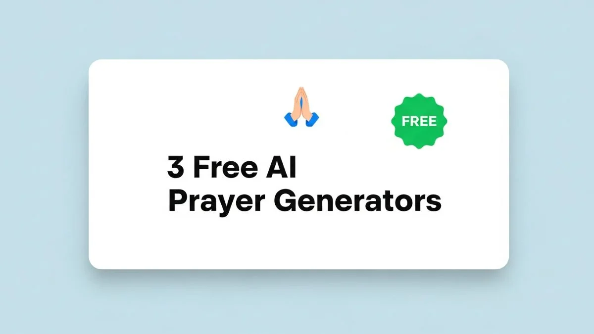 3 Free AI Prayer Generators